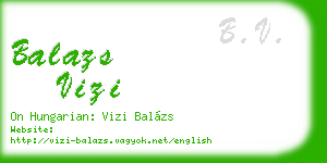 balazs vizi business card